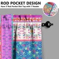 thumbnail image 5 of Boho Kitchen Curtains for Windows – Rustic Tribal Floral Print Cafe Curtains, Vintage Bohemian Geometric Panels for Home Décor, 5 of 6