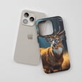 thumbnail image 3 of Deer For All iPhone Series Protective Phone Case Wildlife Art Dark Blue, 3 of 7
