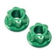 thumbnail image 3 of 4x2 Piezas Tuercas Del Eje Del Cubo De La Rueda De La Bicicleta Hardware De Aleación De Aluminio Tuercas De La Bicicleta Buje Trasero Verde, 3 of 8