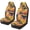 Palm Tree Floral, variant on XYZCANDO Tropical Turtle Car Front Seat Covers Set of 2 Nonslip Car Seat Covers Front Seats Only Stretch Polyester Fabric Cover Cars Seats Covers Protector for Cars Sedans SUVs