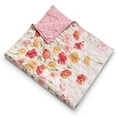 thumbnail image 4 of Greenland Home Fashions Spring Breeze Poppy Print Quilted Throw Blanket, 50 W x 60 L, for Adults and Teens, 4 of 7