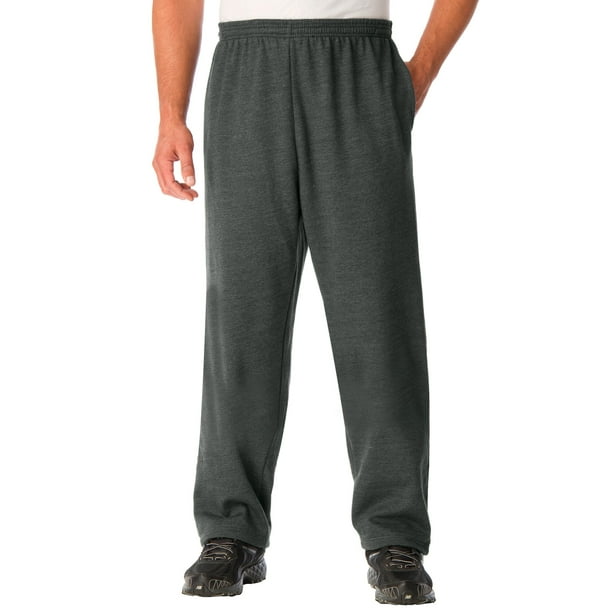 Kingsize Men's Big & Tall Fleece Open-Bottom Sweatpants - Walmart.com