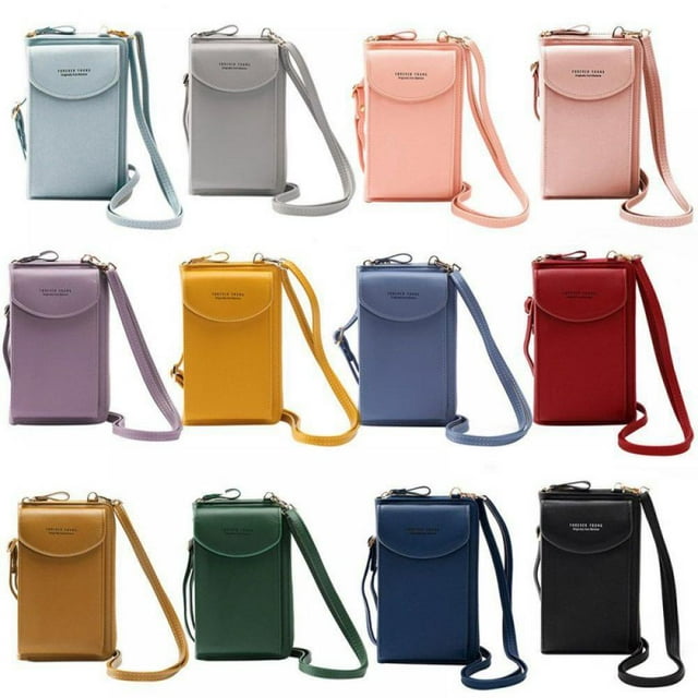 POINTERTECK Sac de Téléphone Portable Grande Capacité pour Femmes Petit Sac à Bandoulière Croisé à Fermeture Éclair Sac à Main Multifonction Portefeuille pour Femmes