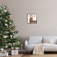 thumbnail image 2 of Stupell Industries Cardinals Perched Snowy Antlers Holiday Painting Black Framed Art Print Wall Art, 2 of 7