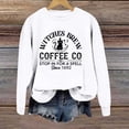 thumbnail image 2 of Venzia Women Halloween Crewneck Sweatshirt, Black Long Sleeve Pullover Top, Casual Fall Graphic Sweatshirt, 2 of 4