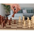 thumbnail image 3 of Juego de ajedrez de madera, 15 juegos de ajedrez con tablero de ajedrez y juego de damas, 3 of 4