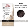 thumbnail image 3 of Tinte líquido permanente para cabello Wella Color Charm 3NW Marrón cálido natural oscuro 1.42 oz, 3 of 3