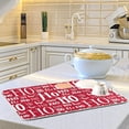 thumbnail image 5 of GZHJMY Christmas Dish Drying Mat New Year Ho Red White Microfiber Absorbent Drying Pad Heat Resistant Kitchen Countertop Island Protector Holiday Gift 18" × 24", 5 of 6
