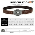thumbnail image 7 of SUOSDEY Men Western Leather Belts for Women,Cowboy Cowgirl Embossed Belts for Jeans Christmas Gifts, 7 of 7