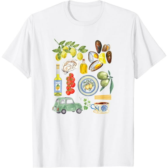 Italian Summer Sardines Tinned Fish Tomato Girl Food Lover T-Shirt Unisex S-5XL Hot Trending Shirt, Vintage Birthday Gift