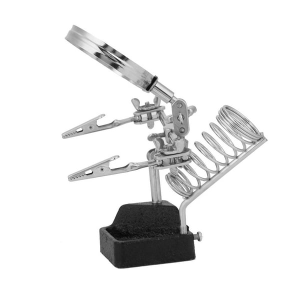 ANGGREK Helping Hand Magnifying Glass, Multifunctional Soldering Magnifying Glass, For Soldering Work