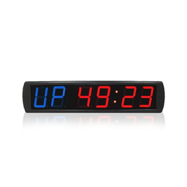 LED Gym Interval Timer Clock Tabata Fitness Digital Wall Clock Big Stopwatch Countdown Training Timer ,Versatile Applications