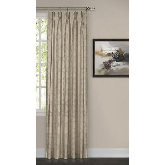 Traditional Elegance Yarmouth Pinch Pleat Window Curtain Panel 34x84