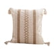 thumbnail image 2 of Funda de borla 45x45cm - Cojín decorativo blanco de sofá con borla bordada y cremallera oculta • Funda de almohada suave en la mesilla y el salón, 2 of 6
