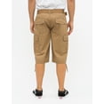 thumbnail image 4 of Ring of Fire Men's Belted 9" and 13" Inseam Twill Cargo Shorts Size 30 to 38 Dull Gold-13" Size 32, 4 of 6