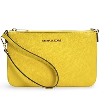 Coach Pebbled Leather Double Corner Zip Wristlet F87590 Carnation