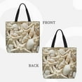 thumbnail image 3 of Naloa Starfish and Sea Shells Tote Bag for Women, Foldable Tote Bag With Zipper, Large Shoulder Bag, Top Handle Handbag for Travel, Work, Shopping, 3 of 9