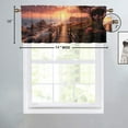 thumbnail image 4 of Ocean Window Curtains Valances Tropical Beach Wooden Bridge Sea Scenic Summer Seaside Coastal Rod Pocket Window Valance for Living Room Bedroom Kitchen 54 by 18 in, 1 Panel, 4 of 6