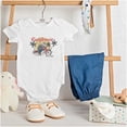 thumbnail image 3 of Popeye California Biker Cartoon Romper Boys or Girls Infant Baby Brisco Brands NB, 3 of 6