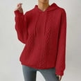 thumbnail image 4 of ChaoHeng Womens Hoodies Pullover Graphic 50% Off Clear 50% Off Clear,Fashion Women's Casual Long Sleeve Round Neck Ladies Sweatshirts Tops Blouse Plain Hoodie,Red,XXXXXL, 4 of 9