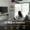 thumbnail image 5 of Bestco 52" Ceiling Fan with Light Downrod Mount 3 Blade LED Lighting Fan, 5 of 13
