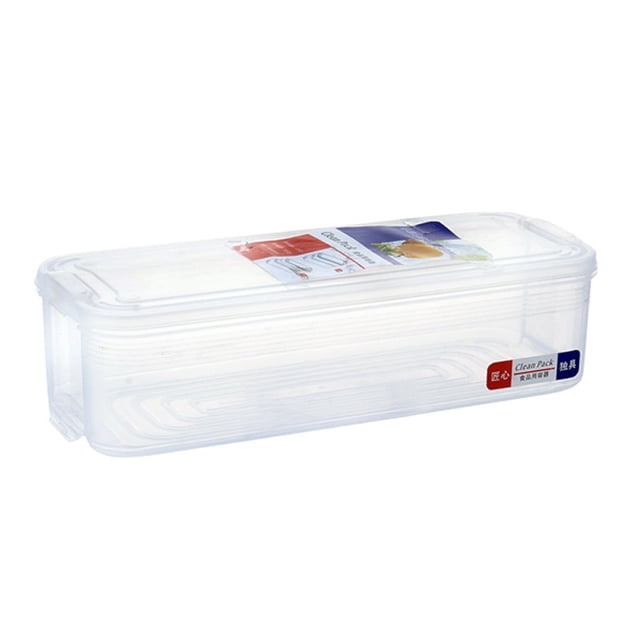 Bacs de Rangement avec Couvercles, Bac de Réfrigérateur en Plastique - Organisateur Gain de Place