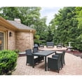 thumbnail image 6 of Luxury Commercial Living 55" Gray Wickerlook Rectangular Patio Dining Table, 6 of 8
