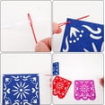thumbnail image 7 of 2 Pack Fiesta Banner Colorful Felt Papel Picado Banner for Party Cinco de Mayo Day of the Dead Fiesta Party Decorations Supplies, 7 of 7