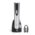 thumbnail image 3 of Oster Electric Wine Opener and Foil Cutter Kit with CorkScrew and Charging Base, Silver | Gifts for Wine Lovers, 3 of 4