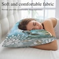 thumbnail image 5 of Sea Turtle Coastal Pillow Covers Queen, Summer Beach Teal Coral Starfish Soft Brushed Microfiber Breathable Throw Pillow Covers, Pillowcase with Zipper for Couch Sofa Bedroom Living Room 20"x30", 5 of 9