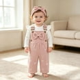 thumbnail image 5 of larppty Newborn Baby Girl Clothes Long Sleeve Fack Two Piece Romper | Fall Baby Girl Clothes One Piece Gingerbread Man Jumpsuit Warm Cute Romper Baby Girl Winter Outfits 0 3 6 9 12 18 Months, 5 of 6
