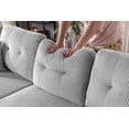 thumbnail image 6 of Joseph Sleeper Sofa Bed With Reversible Storage Chaise Light Gray, 6 of 6