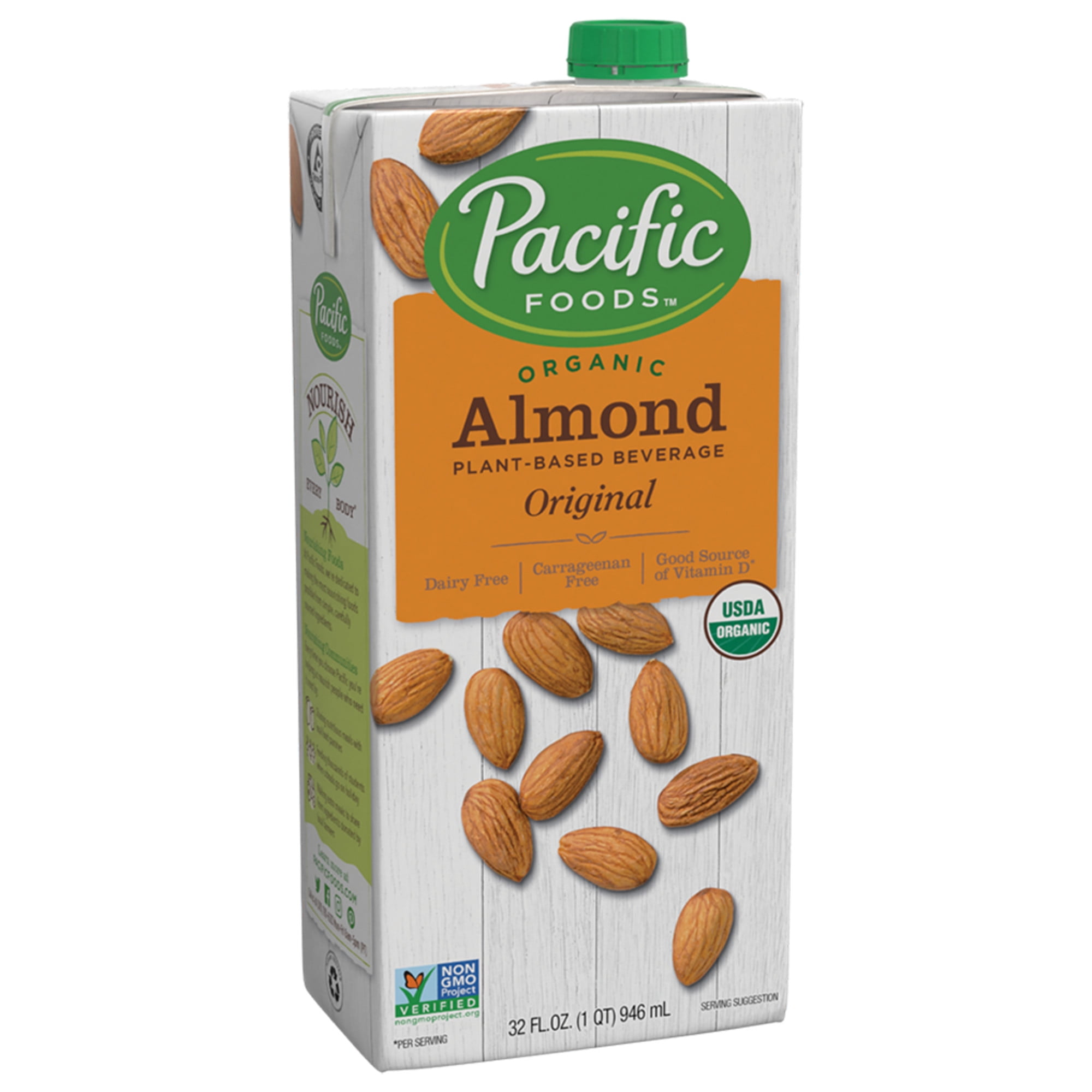 Pacific Foods Organic Almond Original Plant-Based Beverage, 32oz