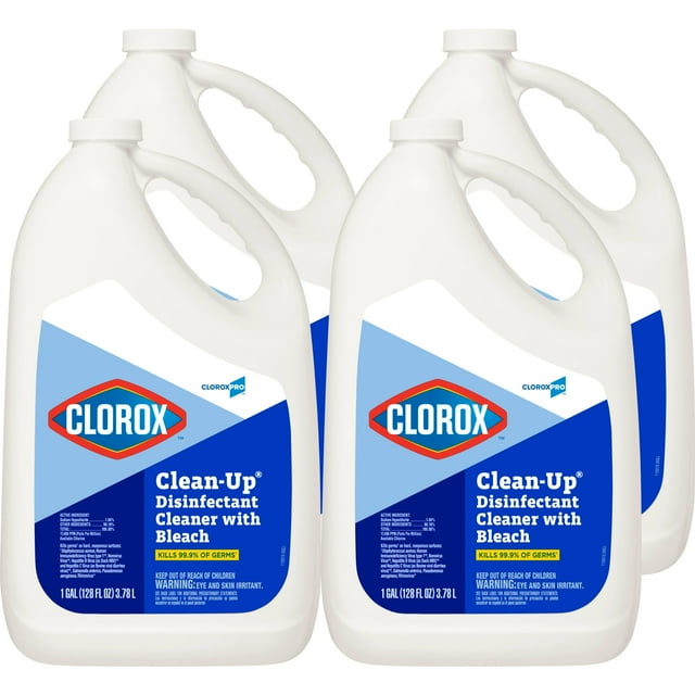 Limpiador desinfectante de recambio CloroxPro Clean-Up, 3,8 L, paquete de 4
