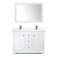 thumbnail image 2 of Wyndham Collection Wcv232348d-Qtz-Unsm46 Avery 48" Free Standing Double Basin Vanity Set -, 2 of 7