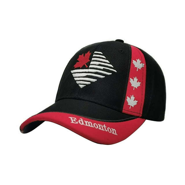 WEIYLL Womens Men Baseball Cap Canadian Maple Leaf Flag Embroidered Adult Red Beach Hats One Size
