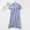 Blue, variant on Womens Nightgowns Mumu House Dress Yellow V-Neck Short Sleeve Sleep Dress