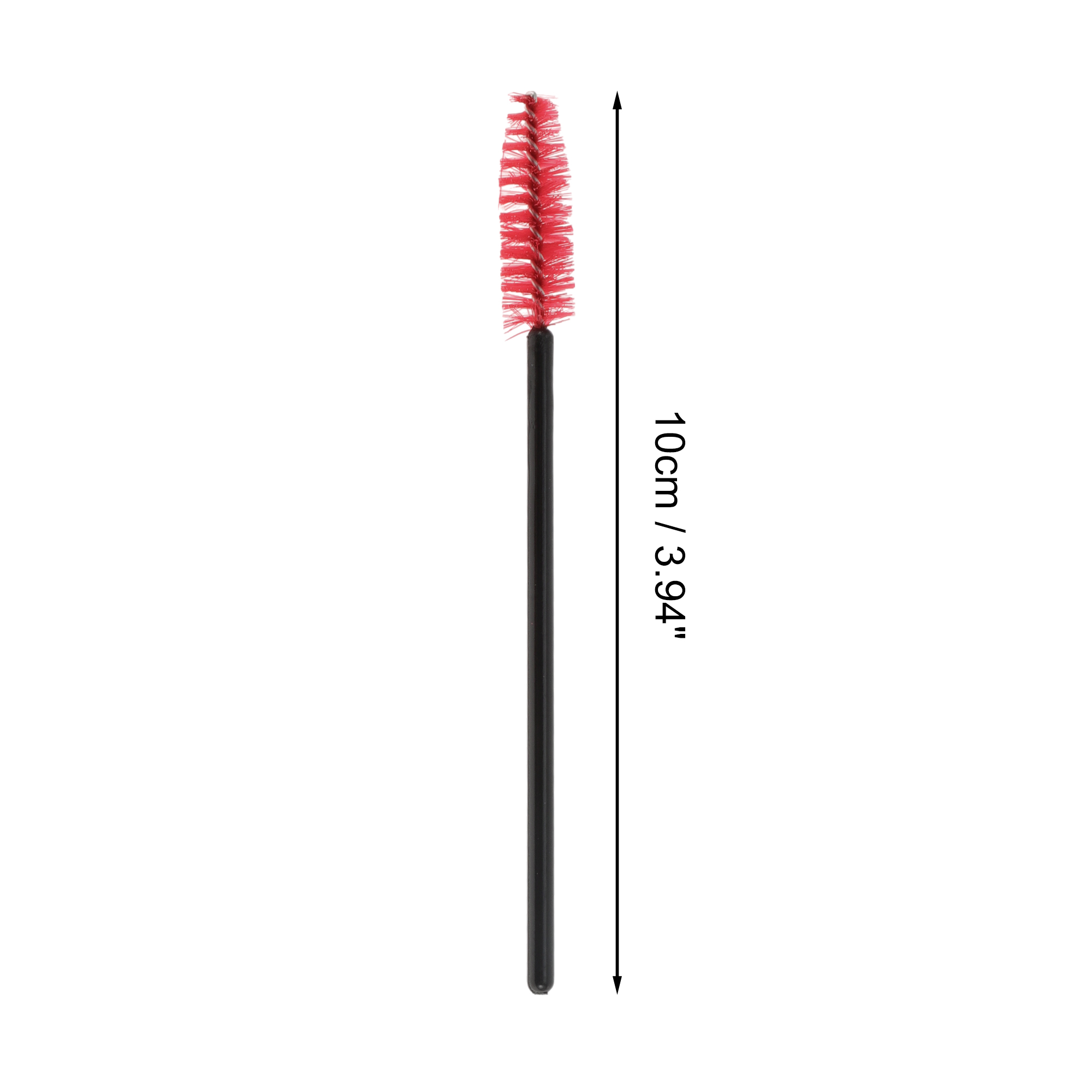 Unique Bargains Convenient Eyebrows Brushes for Travel 50 Pcs Black, Red