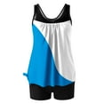 thumbnail image 5 of Otvok Two Piece Tankini Swimsuits for Women High Waist Bathing Suit with Shorts Athletic Swimwear Beach Swimdress, 5 of 6