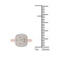 thumbnail image 4 of 1/2 Carat T.W. Diamond Double Halo Cluster 10kt Rose Gold Engagement Ring, 4 of 5