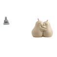 thumbnail image 1 of Estatua de Buda Mono con forma de pera, figura de cerámica, sujetalibros, escultura en miniatura coleccionable, adorno para abrazar, mano de obra fina, 1 of 8