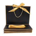 thumbnail image 1 of Bolsas de regalo TKSBAG, 12 unidades, medianas, 32 x 25 x 11 cm, oro negro, 1 of 6