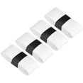 thumbnail image 1 of Unique Bargains Anti Slip Sweatband Absorbent PU Tennis Badminton Racket Grip Tape, White 4 Pack, 1 of 6