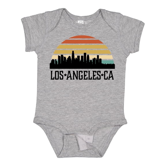 Inktastic Los Angeles California Skyline Retro Boys or Girls Baby Bodysuit