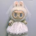 thumbnail image 5 of Ropa original para muñeca Labubu de 58 cm, vestido de bebé Arcángel Zimomo, vestido de tela Labu de 58 cm, corona de boda Zimomo Labu de 58 cm., 5 of 5