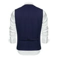 thumbnail image 4 of Coshow Men's Suit Vests Layered Waistcoat Business Formal Dress Vest for Wedding with Pockets, 4 of 8