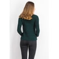 thumbnail image 2 of Style & Co Women's Marled Knit Sweater Green Size Petite Medium, 2 of 3