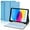 Backlit - Blue, variant on MATN IPad 10th Generation Case with Keyboard 10.9 inch 2022 - Bluetooth Keyboard, 7 Color Backlit, Detachable Wireless, Built-in Pencil Holder - Smart Folio Case in Black