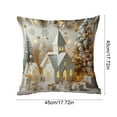 thumbnail image 6 of Pillow Covers Covers Christmas Standard Pillow Cases, Ultra Soft Microfiber Pillowcases Standard, Christmas Snowflake Bed Pillow Covers, Fade Resistant, Easy Slip-On K, 6 of 6