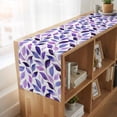 thumbnail image 6 of Table Runners 72 Inches Long Dress Scarves, Spring Purple Leaves Farmhouse Kitchen/Dining Table Runner, Coffee Tablerunners, Country Leaf Plants Pastoral 14x72 Inch, 6 of 9